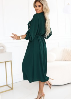 531-7 Рокля тип риза в зелено 531-7 Рокля тип риза в зелено