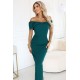 Елегантна дълга рокля в зелен цвят 644-1