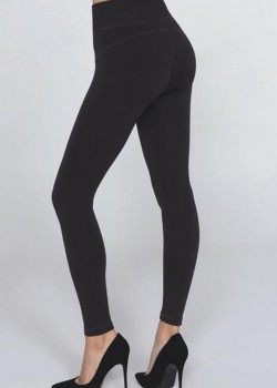 Дамски безшевен клин LEGGINGS SKINNY HOT HIGH WAIST-3XL BLACK
