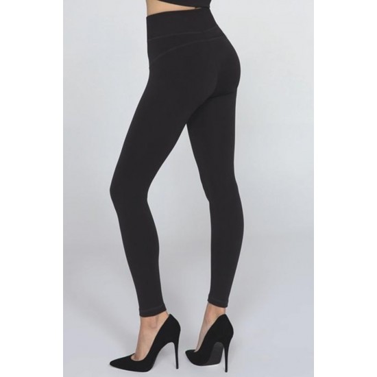 Дамски безшевен клин LEGGINGS SKINNY HOT HIGH WAIST-3XL BLACK