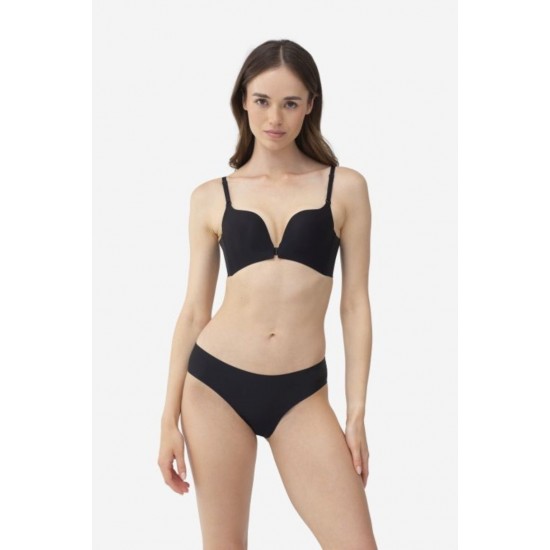 Безшевен сутиен Biustonosz Damski Frontopen CZARNY