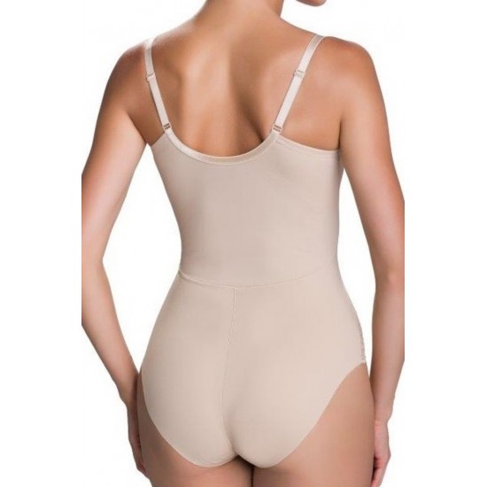 Моделиращо боди с открито деколте в бежово Vanilia Моделиращо боди с открито деколте в бежово Vanilia