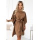 Широка рокля в кафяв цвят , модел 287-39. Широка рокля в кафяв цвят , модел 287-39.