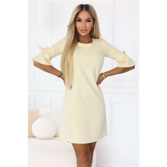 Ежедневна рокля в жълт цвят, модел 217-12 Ежедневна рокля в жълт цвят, модел 217-12