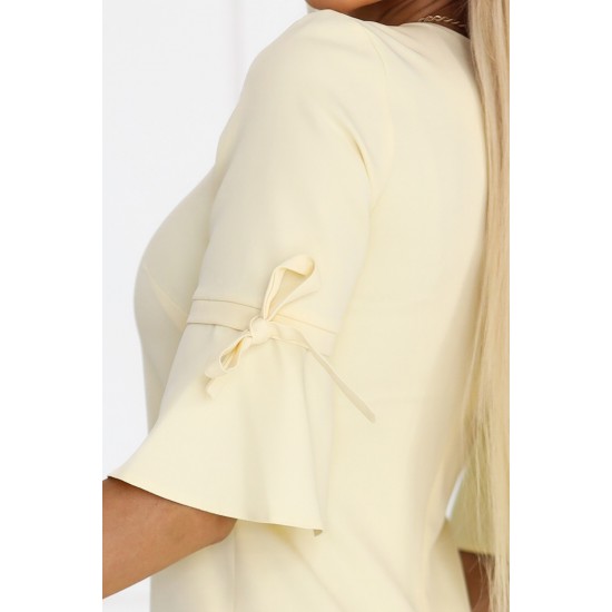 Ежедневна рокля в жълт цвят, модел 217-12 Ежедневна рокля в жълт цвят, модел 217-12