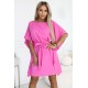 Широка рокля в розов цвят, модел 287-42 Широка рокля в розов цвят, модел 287-42