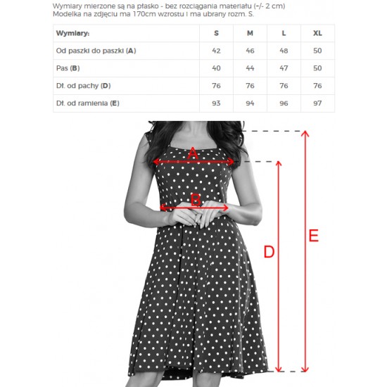 Ежедневна тъмносиня рокля на точки 241-1
