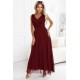 Елегантна дълга рокля в цвят бордо 637-1
