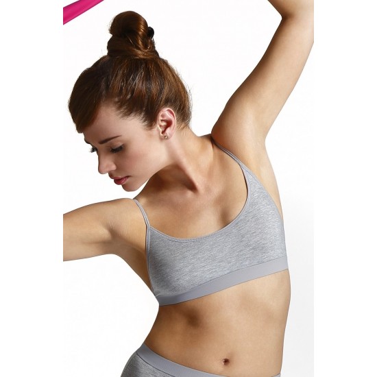 Сив дамски топ с меки чашки SALLY Сив дамски топ с меки чашки SALLY