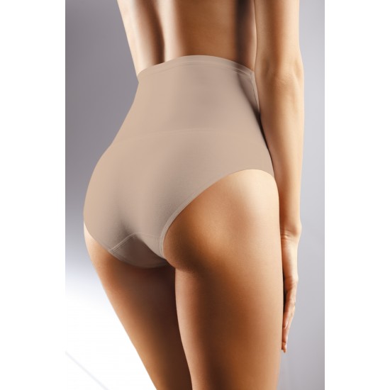 Моделиращи бикини с висока талия в бежово 073