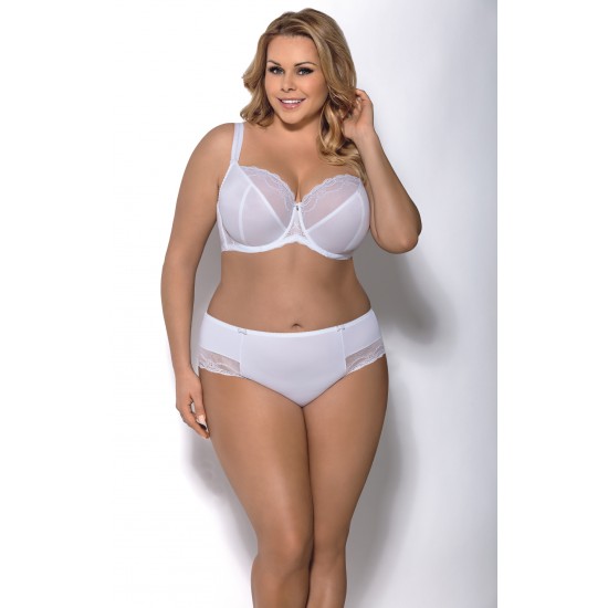 Бял сутиен за голям бюст с меки чашки K324 Adele