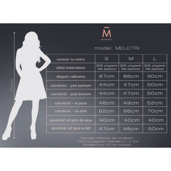 Ефирна рокля Meletri в сив цвят Ефирна рокля Meletri в сив цвят