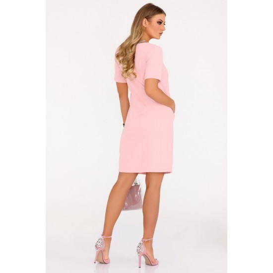 Ежедневна рокля Minar в цвят пудра