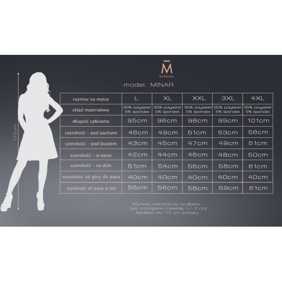 Ежедневна рокля Minar в цвят пудра