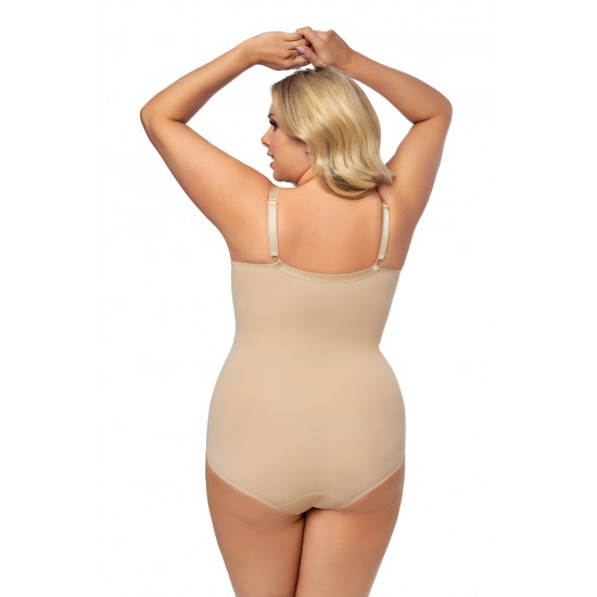 Елегантно бежово боди K356