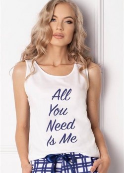 Дамска пижама в синьо и бяло Need Me Дамска пижама в синьо и бяло Need Me