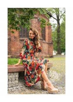 Миди рокля на цветя Mionate 