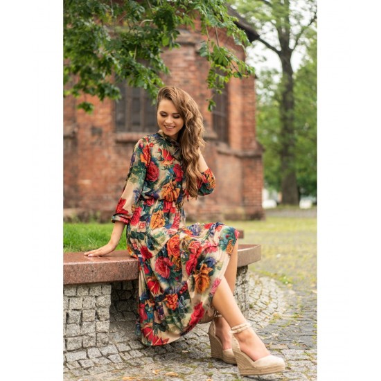 Миди рокля на цветя Mionate 