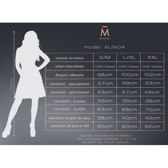 Елегантна миди рокля в кафяво Alinga Елегантна миди рокля в кафяво Alinga