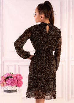 Елегантна миди рокля в кафяво Alinga Елегантна миди рокля в кафяво Alinga