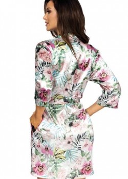 Къс цветен дамски халат Katie 01 Къс цветен дамски халат Katie 01