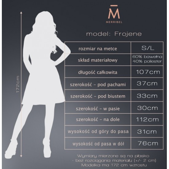 Елегантна миди рокля в червен цвят Frojene Елегантна миди рокля в червен цвят Frojene