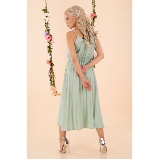 Дълга рокля в цвят мента Errigam Дълга рокля в цвят мента Errigam