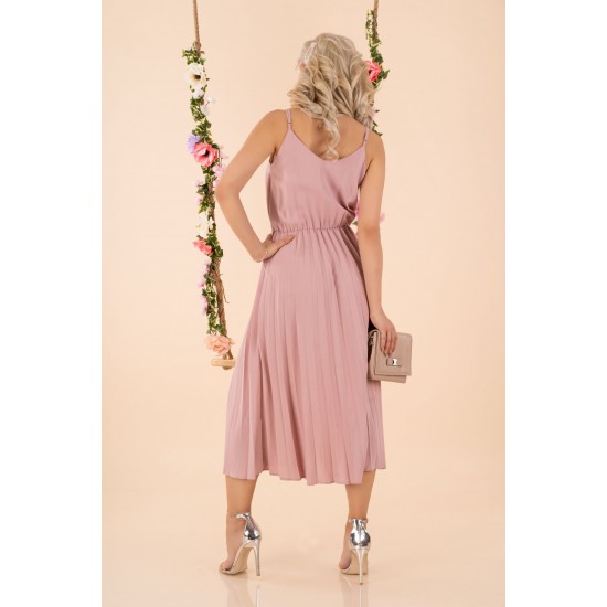 Дълга рокля в цвят пудра Errigam Дълга рокля в цвят пудра Errigam