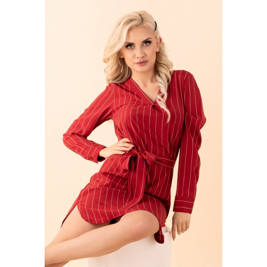 Ежедневна рокля в цвят бордо Miriae Ежедневна рокля в цвят бордо Miriae