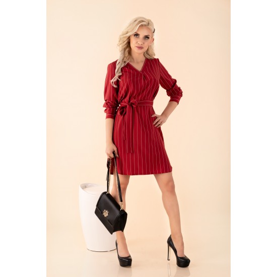 Ежедневна рокля в цвят бордо Miriae Ежедневна рокля в цвят бордо Miriae