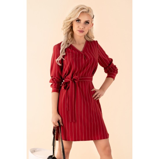 Ежедневна рокля в цвят бордо Miriae Ежедневна рокля в цвят бордо Miriae