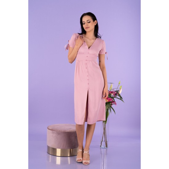 Миди рокля в розов цвят Birgia Миди рокля в розов цвят Birgia