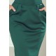 Елегантна миди рокля в зелен цвят 144-8
