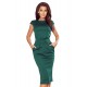 Елегантна миди рокля в зелен цвят 144-8