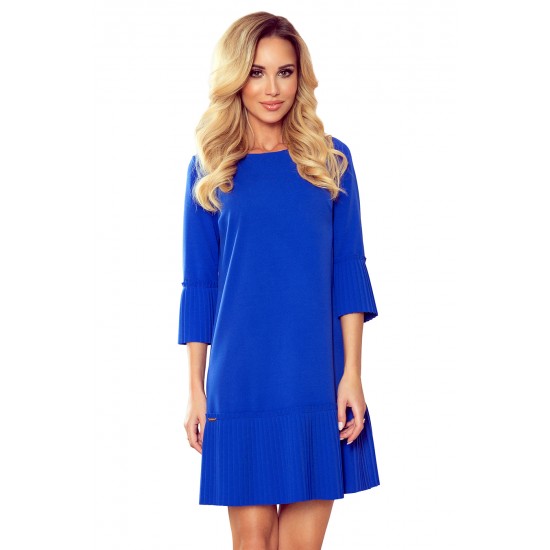 Елегантна рокля в син цвят 228-8