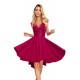 Официална рокля в цвят бордо 300-4
