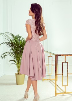 Официална рокля в цвят пудра 300-1