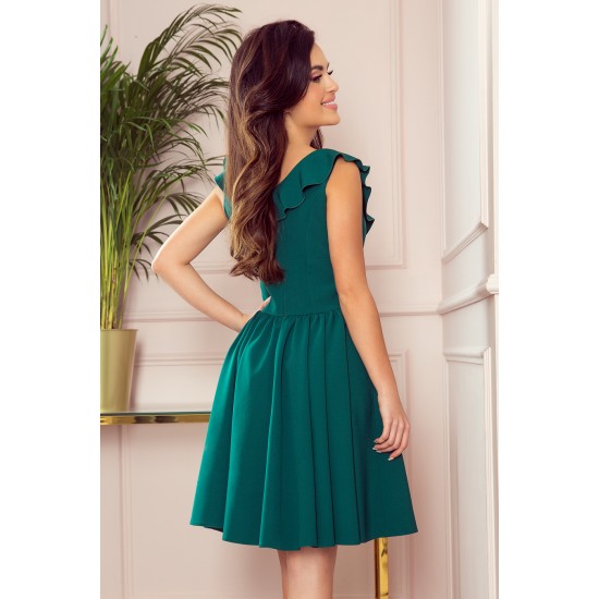Елегантна рокля в зелен цвят 307-2