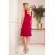 Миди рокля в червен цвят 308-2