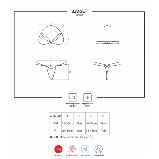 Секси комплект от две части 838-SET-1