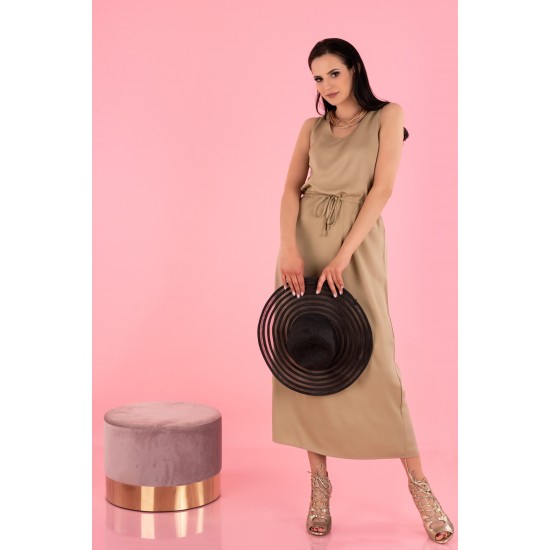 Дълга рокля в бежов цвят Anara Дълга рокля в бежов цвят Anara