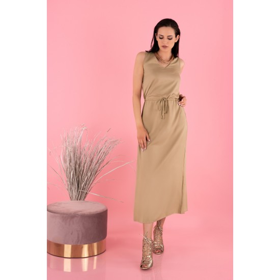 Дълга рокля в бежов цвят Anara Дълга рокля в бежов цвят Anara