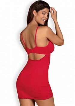 Червена нощница с прашки Jolierose Червена нощница с прашки Jolierose