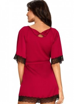 Красив тъмночервен халат Sensuelia Красив тъмночервен халат Sensuelia