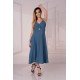 Дълга рокля в син цвят Molinen D04