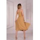 Дълга рокля в цвят камел Molinen D04