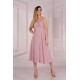 Дълга рокля в цвят пудра Molinen D04