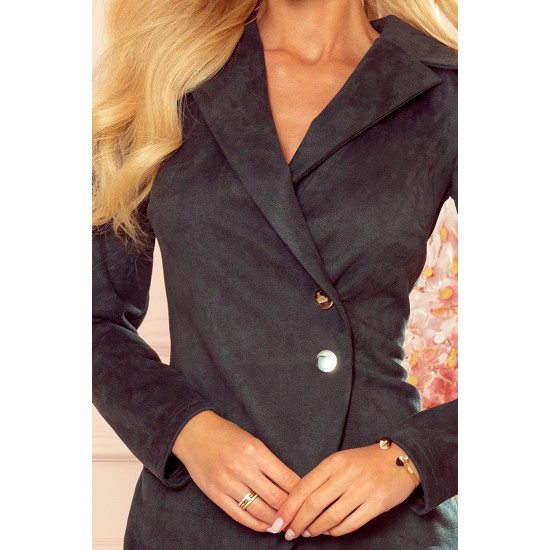 Елегантна рокля в тъмно зелен цвят 340-2