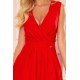 Елегантна рокля в червен цвят 338-1