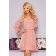 Елегантна рокля в цвят пепел от рози 295-5